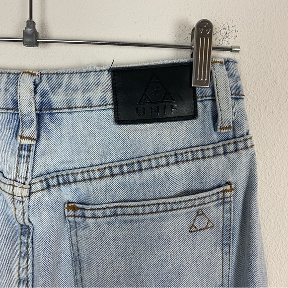 🎉HOST PICK!🎉 UNIF Acid Wash Distressed Straight Leg Denim Jeans - Picture 7 of 12
